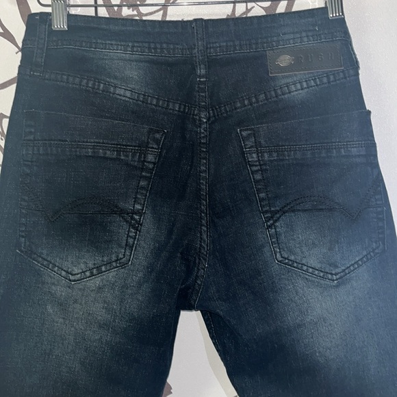 DICKIES Men’s Size 31 Black Skinny Jeans with Faded Dusted White Design NWOT $ - Picture 11 of 16
